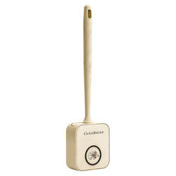 Wall-mounted punch-free toilet brush with storage bucket