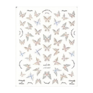 
Internet celebrities hot recommendation pure desire nail art stickers 2025 hot products shell light butterfly thin tough glue nail decoration accessories