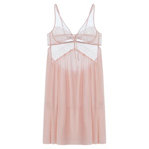 
[Beauty] Ives Sexy Lace Nightgown Backless Hollow Suspender Jumpsuit Group Pure Lust Style Homewear Skirt