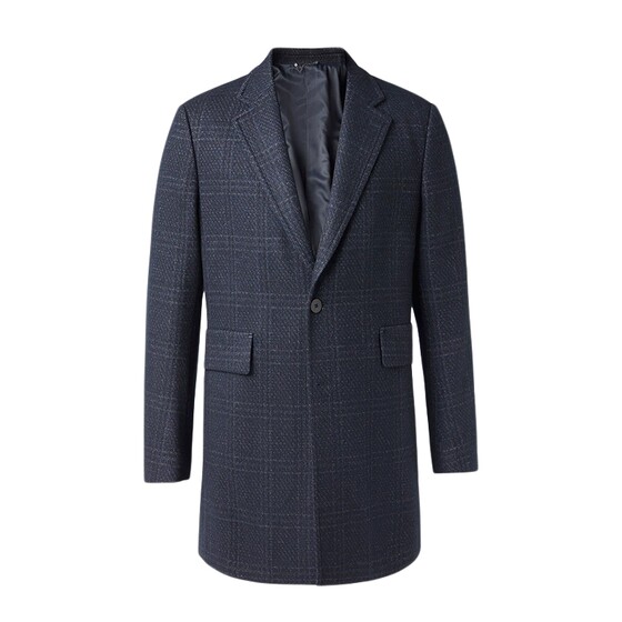 
[Off-Season Clearance] VICUTU/VICUTU Men's Wool Coat Slim-fitting Plaid Wool Coat