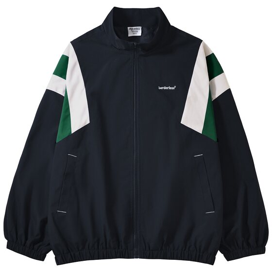 
YOKE STUDIO American retro spliced ​​stand collar jacket men's cityboy loose casual charge jacket