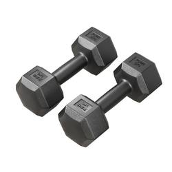 Men's home fitness hexagonal dumbbells