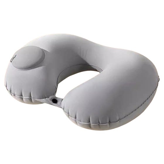 Flame U -shaped pillow Press the sleeping neck pillow ice silk cool feeling travel to fly artifacts, neck pillow portable folding
