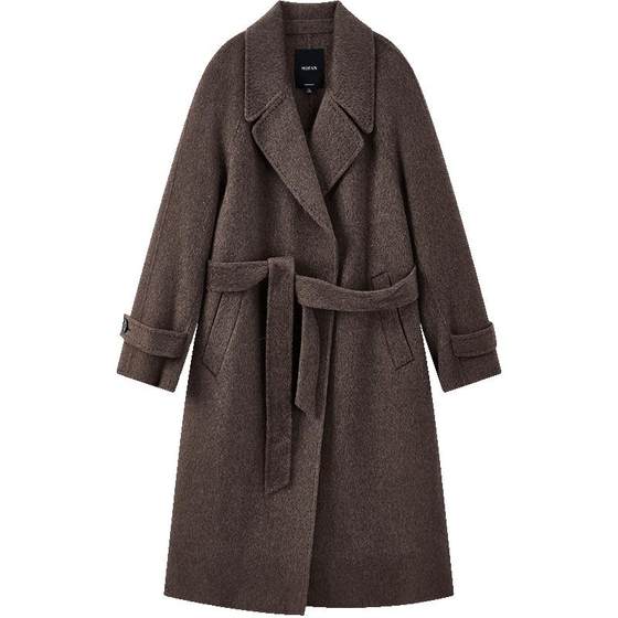 
[100% wool] MOFAN 2025 winter new Maillard double-sided woolen coat for women mid-length coat