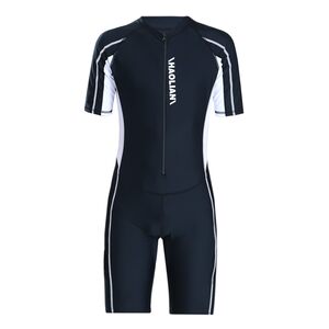 
Children and teenagers, middle-aged and older children, students, boys, one-piece flat angle professional training, split quick-drying swimsuits and trousers set