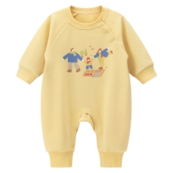 Parent-child Sweatshirts For A Family Of Three, Pure Cotton Fleece Clothes, Autumn And Winter Baby Jumpsuits, Autumn Clothes For The Whole Family