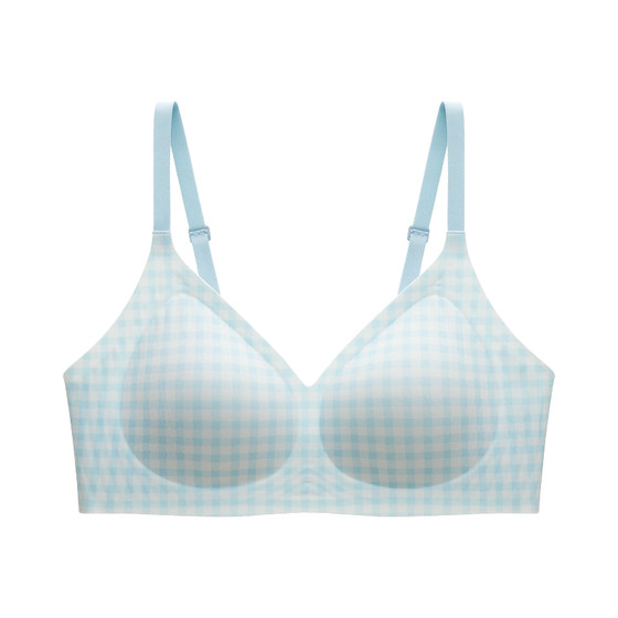 
Jiao Nei Oxygen 511S Jiao Jiao cup push-up printed bra seamless breast reduction beautiful back girly underwear female bra