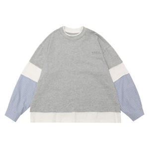 
Boys T-shirt long sleeve 2026 spring new style medium and large children's fake two-piece tops loose baby caring shirt children's bottoming