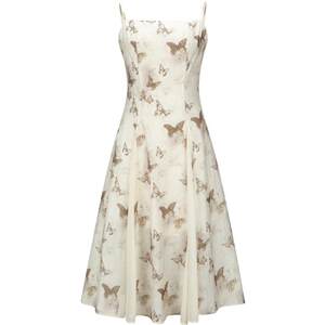 
Leting Love Butterfly Shadow Suspender Dress Summer New Improved New Chinese Style Splicing Skirt Die Love Flower Dress