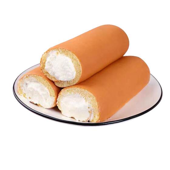 
Cream roll cake roll animal cream old-fashioned cream childhood 8090 old-fashioned cream roll dessert cake