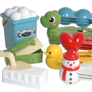 Children's snowball clip toy snow clip, ducklings, snowball artifacts to play snow tools to fight snowball equipment, snowman