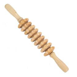 Wooden meridian yoga stick roller stick