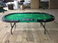 Техасский покерный стол Blue Green Black Ellipse 10 -Pperson Table Desktop можно сложить, индивидуальный размер цвета