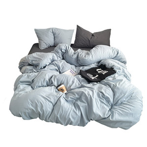 
Four-piece set pure cotton 2025 new bed sheet quilt cover quilt cover single student dormitory bed three-piece set