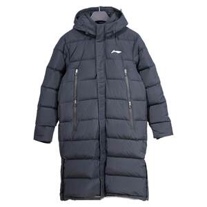 
Li Ning authentic 2024 winter new men's thickened warm windproof long hooded down jacket YYMU191-1