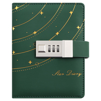 Password Book With Lock Diary | Small B6 Hand Ledger | Literary Notebook