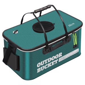 Living fish barrel fish box thickened portable foldable foldable fishing barrel road Ayano fishing barrel large fishing box loading fish box