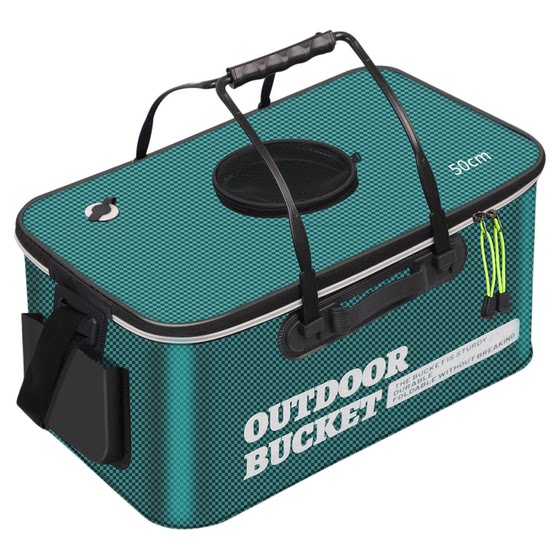 Living fish barrel fish box thickened portable foldable foldable fishing barrel road Ayano fishing barrel large fishing box loading fish box