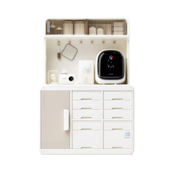 Leqin feeding desk storage cabinet baby children toys storage rack baby supplies floor-standing storage cabinet finishing box
