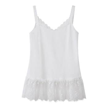 DIDDIMODA Comfortable, light and elastic lace lace splicing suspender vest for women