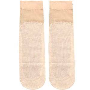 Langsha stockings female spring and autumn thin crystal stockings resistance hook anti -hook summer black meat -colored cotton socks in stockings
