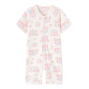 Balabala children's swimsuit girl baby 2 years old girl one-piece swimsuit baby sun protection split swimsuit 3 years old