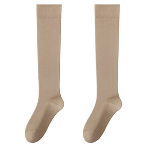 
Pressure calf socks for women in spring and autumn style, pressure and slimming legs JK socks high-tube stockings autumn and winter brown brown stockings