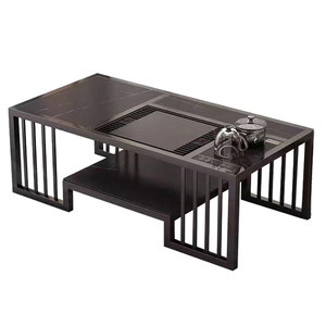 Rock-pan tea table and chair combination Kung Fu tea table office fully automatic small tea table living room household tea brewing set integrated