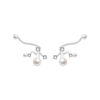 
ZEGL Zhenliu designer star series unique and beautiful earrings women's high-end light luxury earrings artificial pearl earrings