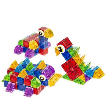 Geometric assembly of Newchi magnetic building blocks