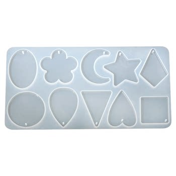 Crystal Drop Glossal Flower Taging Silicone Mold