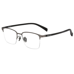 
Ultra-light half-frame myopia glasses can be matched with degree lens astigmatism customized eye frame anti-blue light science and engineering men's business trend