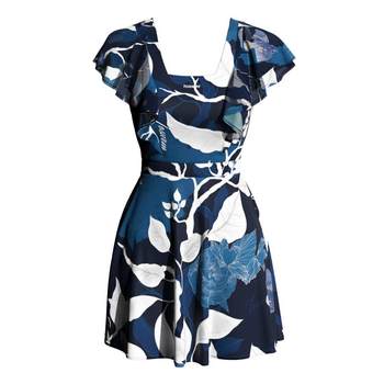 
TOSWIM skirt one-piece swimsuit women are conservative and slim