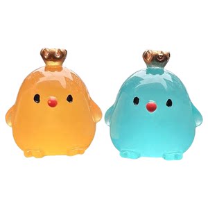 
Mini luminous broken shell chick animal model fluorescent desktop ornaments small objects decoration non-children's toys