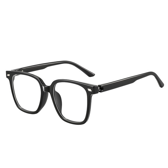 
Automatic photochromic glasses, anti-fatigue, anti-blue light, men's myopia, can be equipped with prescription black large-frame eyeglass frames