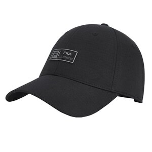 
FILA Official Baseball Cap Black Men's Couple Showing Face Small Comfortable Versatile Casual Hat Sports Hat