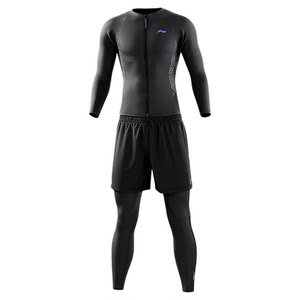 
Li Ning Snorkeling Mother's Wear Men's Swimsuit Suit Warm Sun Protection Quick-Drying Surfing Long Sleeve Long Pants Hot Spring