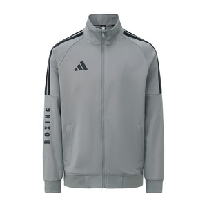 
Adidas Adidas Jacket Men's Gray Three Stripes Stand Collar Jacket Spring Running Windproof Sportswear