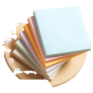 
Morning light note paper Morandi post-it note light plain note pocket label sticker card cute retro students junior high school students with tearable take-out note stickers sticky school supplies ins