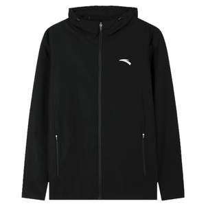 
ANTA sports jacket men's 2025 autumn and winter new velvet warm hooded jacket water-repellent woven jacket for men