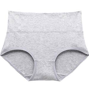
Hongdou home high waist underwear for women pure cotton full cotton crotch antibacterial belly-tight women mid waist traceless large size briefs