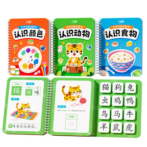 Literacy book for young children to read pictures, literacy cards, enlightenment kindergarten, literacy artifact, wall chart, baby early education quiet book