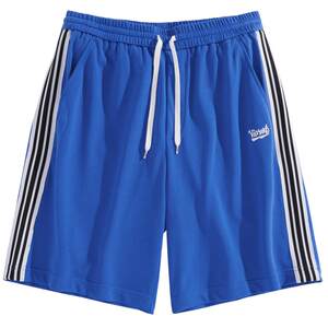 
[Break code discount] Peacebird men's clothing autumn blue mid-shorts men's casual pants B1GND2341