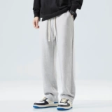 Черные демисезонные спортивные штаны для отдыха, свободный прямой крой, в американском стиле