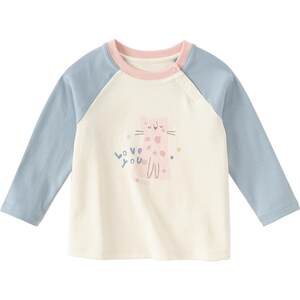 
David Bella children's long-sleeved T-shirt 2026 spring new style boys' pure cotton bottoming shirts and baby girl's tops