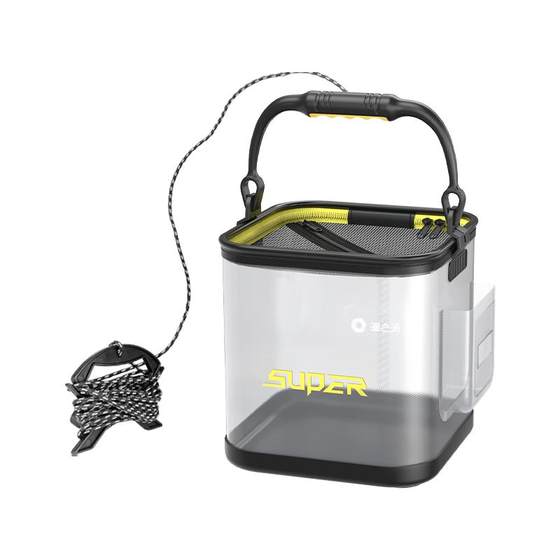 The source of the fishing source folding the bucket road sub -live fish barrel stream, the horseshop live fish box wild fishing barrel fish care barrel fishing barrel
