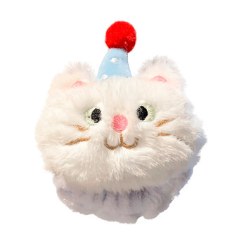 
Cute cat fish plush face wash wristband for women