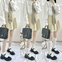 Белые японские летние тонкие носки, подходит для подростков, стиль Лолита, средней длины