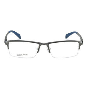 
Color-changing myopia glasses for men with finished tr90 titanium half-rim glasses frame flat light anti-radiation anti-blue light spring legs