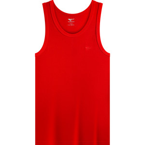 
Septwolves Men's Red Vest Pure Cotton Underwear for the Year of the Horse, Big Red Cotton Wedding Underwear and Socks for the Year of the Horse